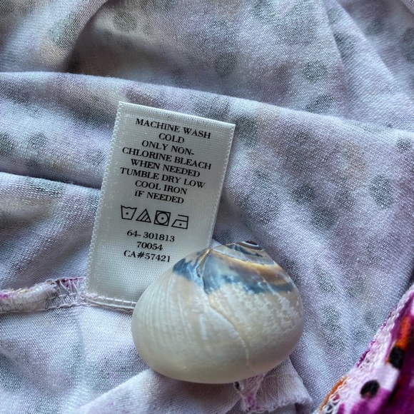 Ann Taylor Floral Ruched Dress SP Pink - Picture 11 of 11